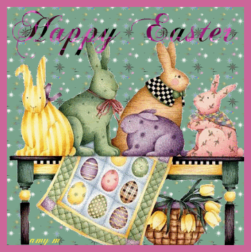 Flashy Happy Easter Graphic