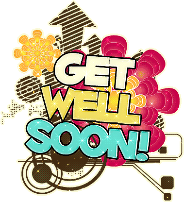 Glistering Get Well Soon Graphic