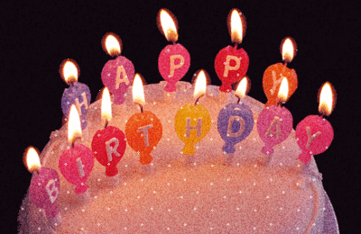 Happy Birthday Glitter Cake
