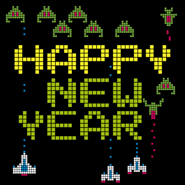 Happy New Year video game
