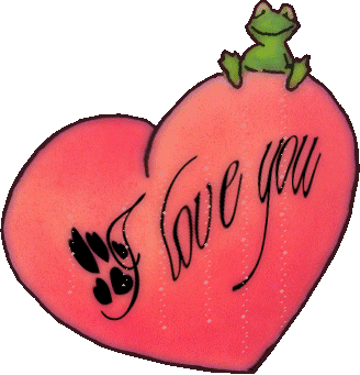 I Love You frog