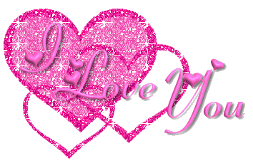 I Love You pink hearts