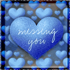 Missing You blue heart