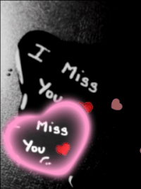 I Miss You heart