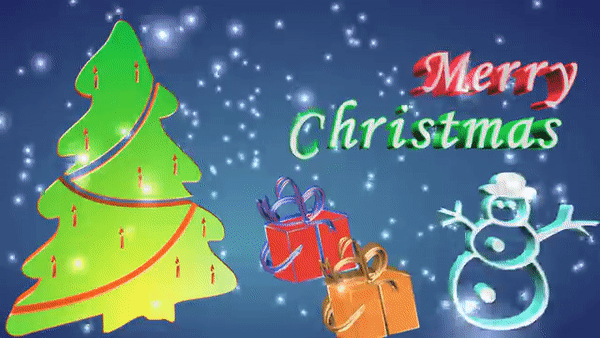 Merry Christmas animation