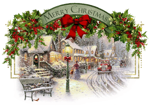 Merry Christmas snow decoration