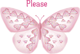 Please glittering butterfly graphic