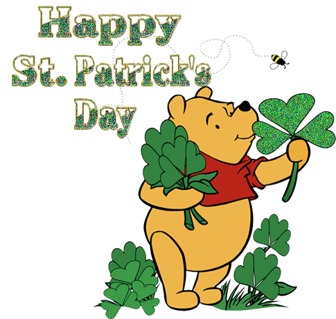 Happy St Patrick's Day Pooh Graphic