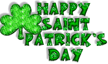 Happy Saint Patrick's Day Green Glitter