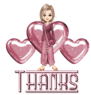 Heartly Thanks girl graphic