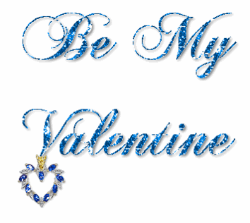Be my Valentine blue