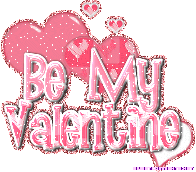 Be my Valentine glitter