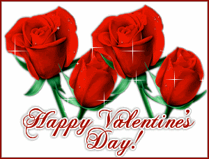 Happy Valentine's Day! rose graphic