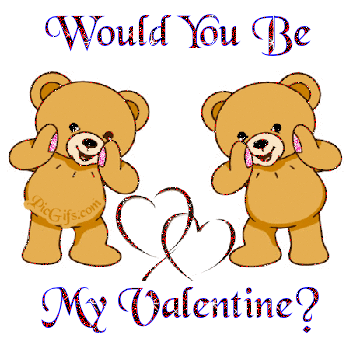 Would you be my Valentine? two bears