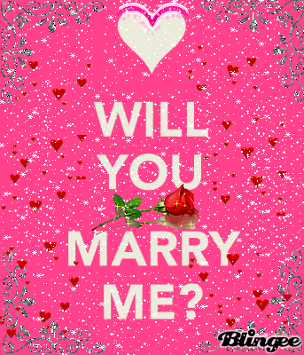 Will You Marry Me? Glittering