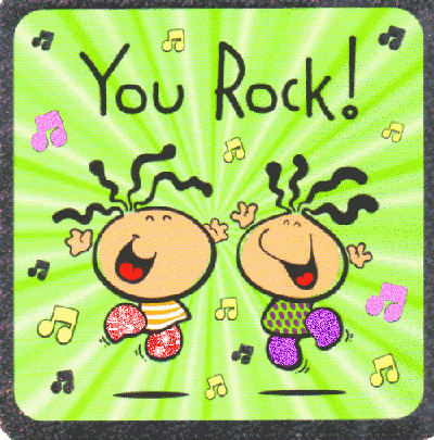 You Rock! Glittering Feet Graphic