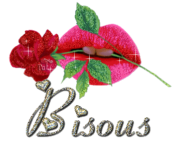 Bisous avec une rose