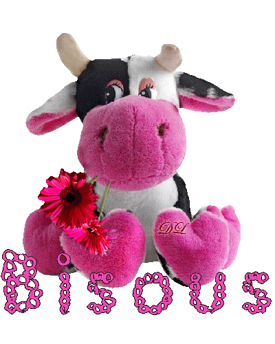 Bisous avec une vache