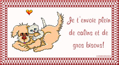 Je t'envoie plein de gros bisous!