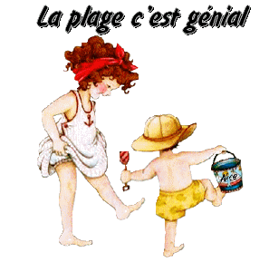 La plage c'est génial