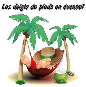 Les doigts de pieds en éventail