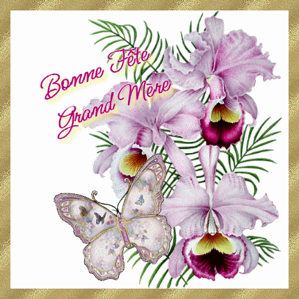 Bonne Fête Grand-Mère papillon