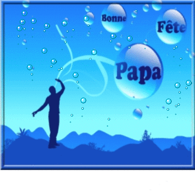 Bonne Fête Papa tout bleu