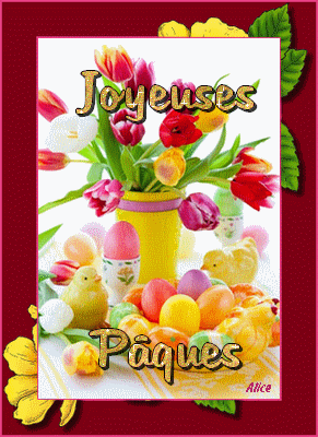 Joyeuses Pâques coloré