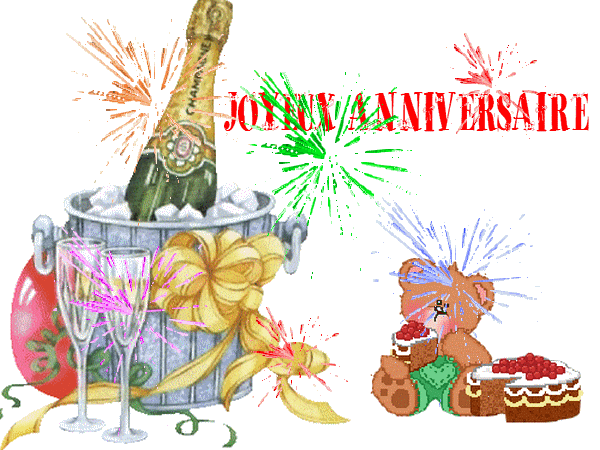 Joyeux Anniversaire Champagne et Artifice