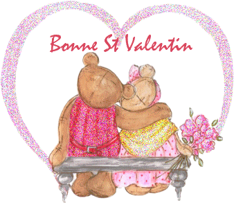 Bonne St-Valentin avec des nounours